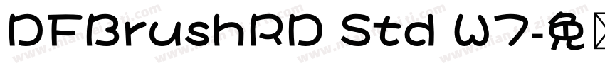 DFBrushRD Std W7字体转换